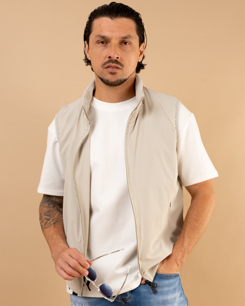 Veste sans manches zip