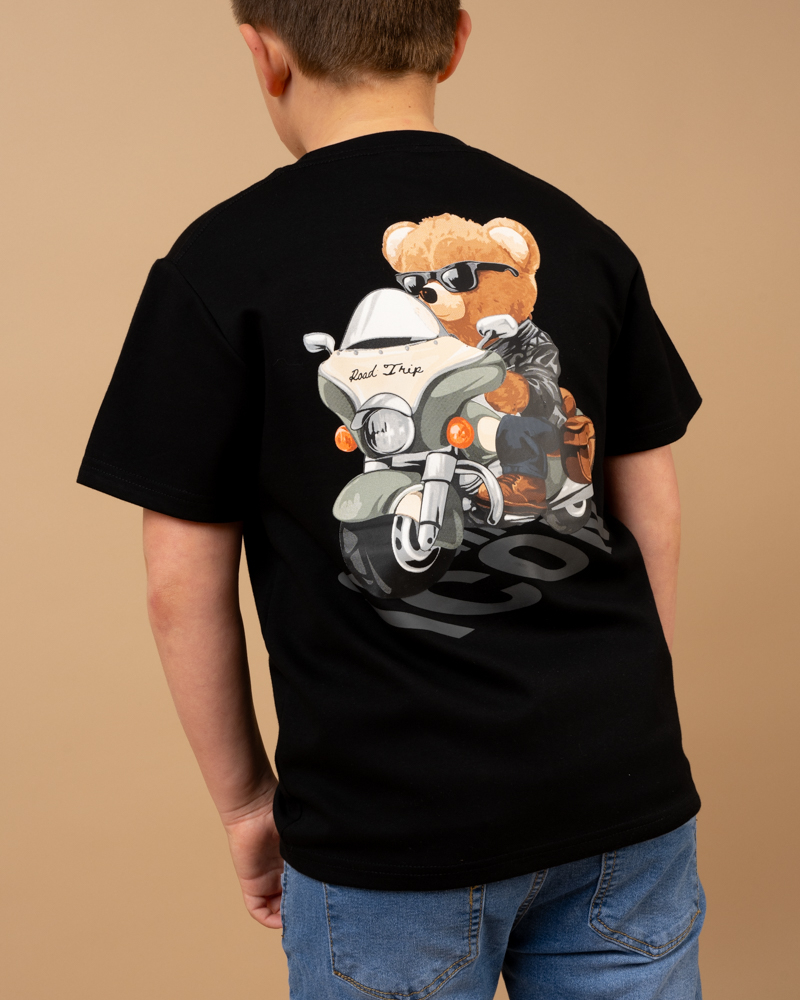 T-shirt bear moto