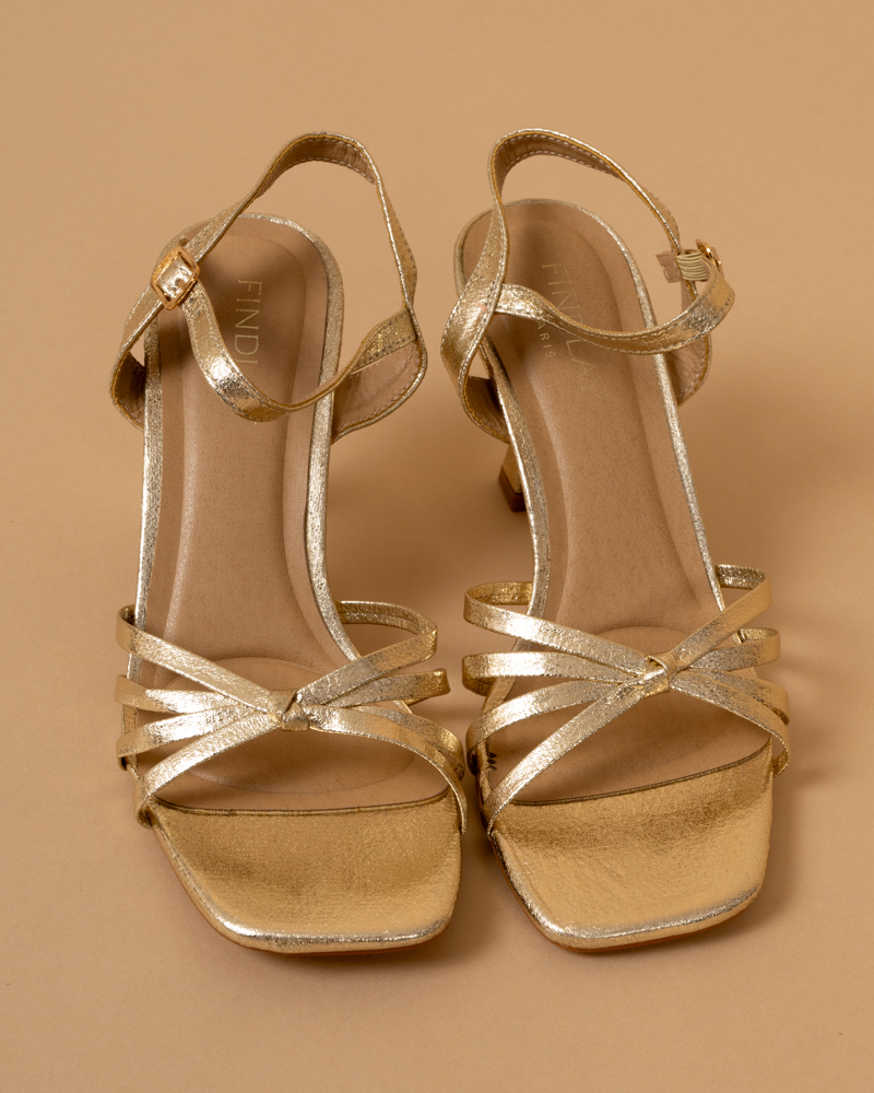 Sandales talons nœud