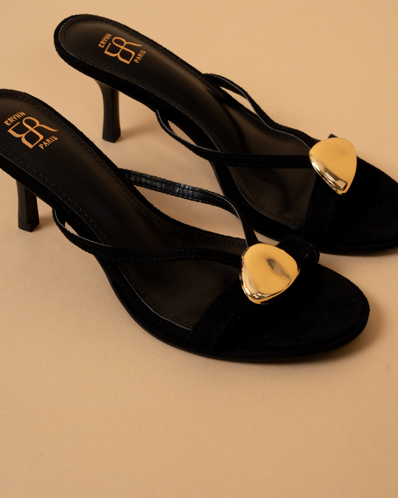 Mules talons bijou
