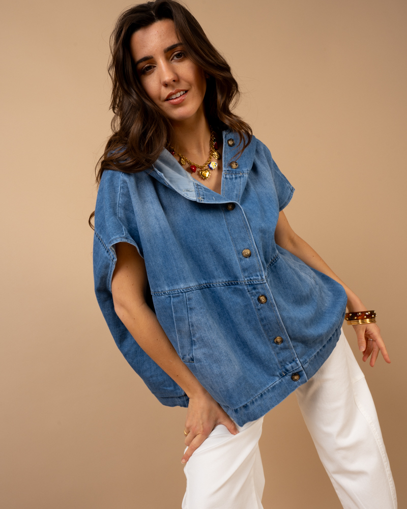 Veste oversize sans manches