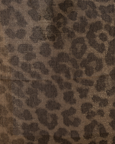 Foulard léopard lurex