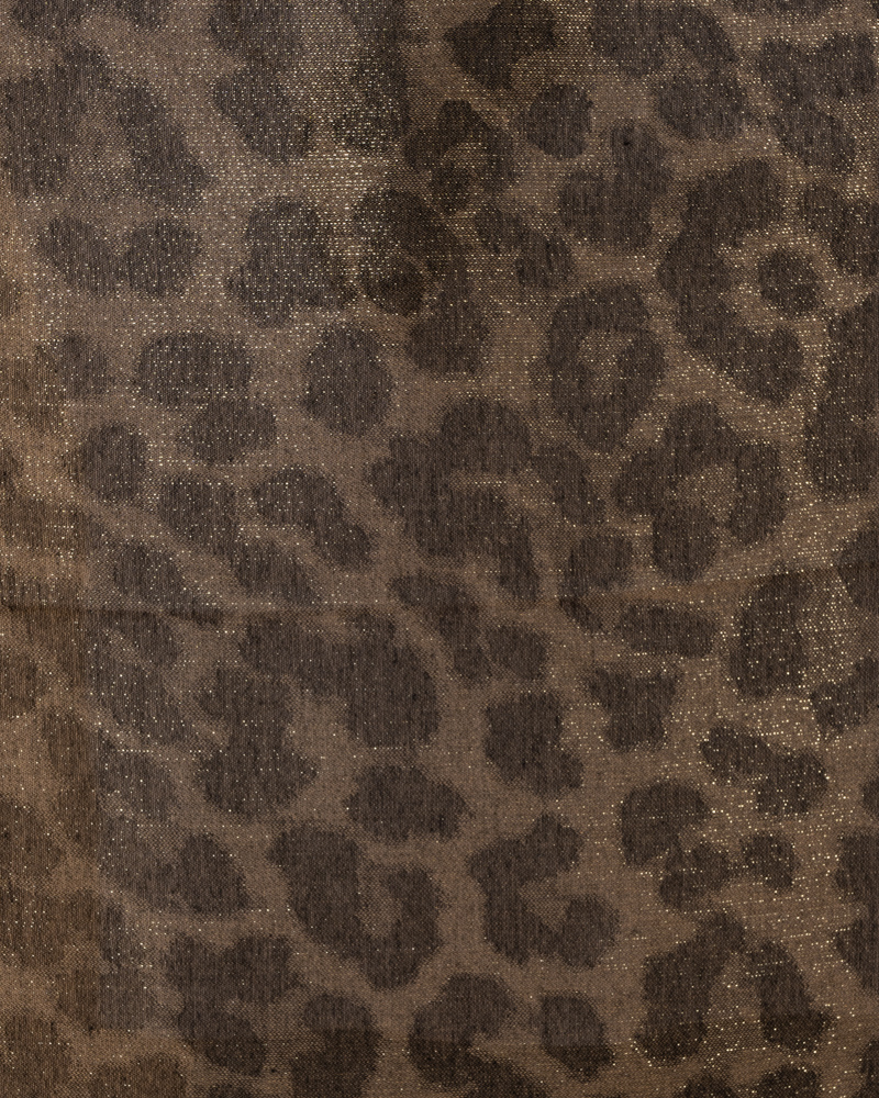 Foulard léopard lurex