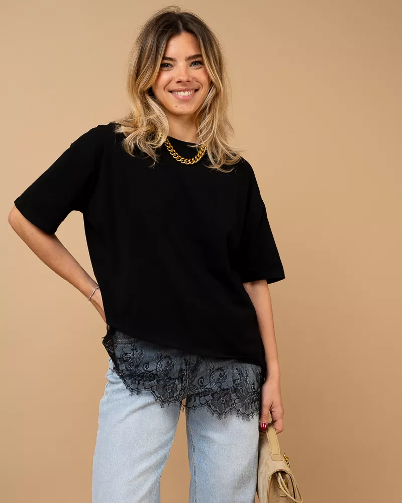 T-shirt dentelle