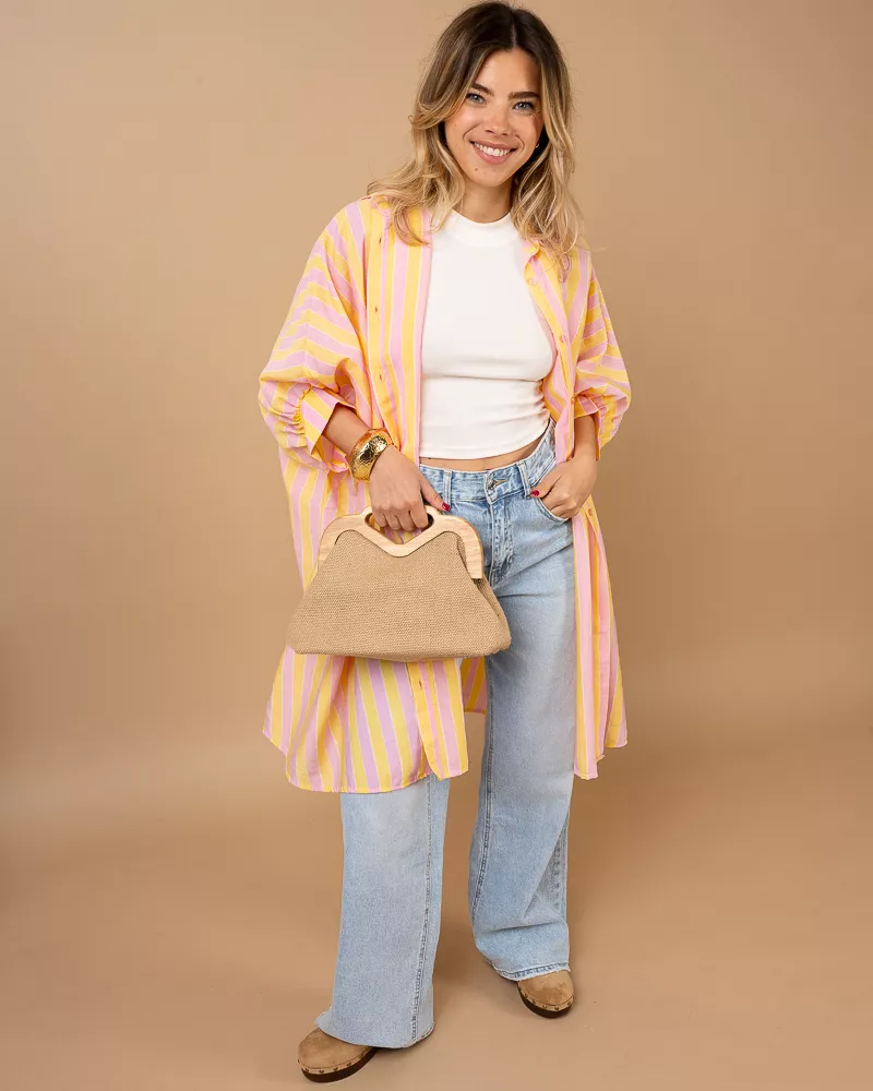 Tunique chemise rayée