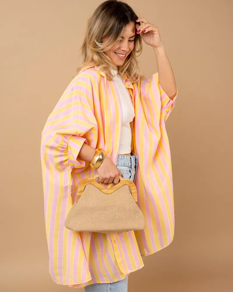 Tunique chemise rayée