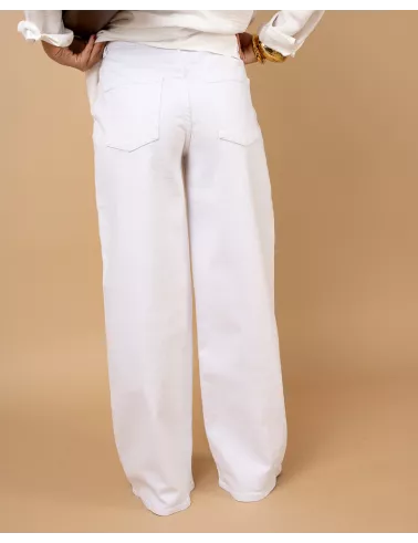 Pantalon boutons décalés