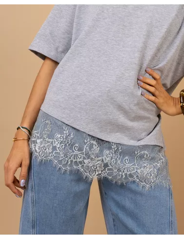 T-shirt dentelle