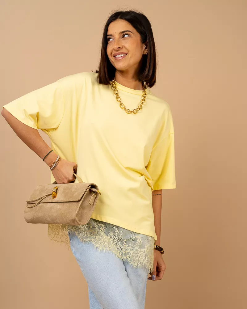 T-shirt dentelle