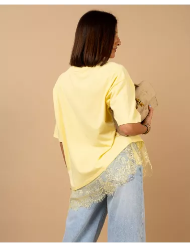 T-shirt dentelle