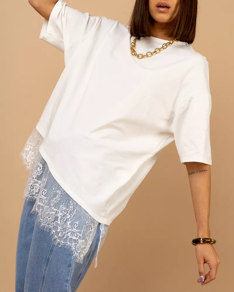 T-shirt dentelle