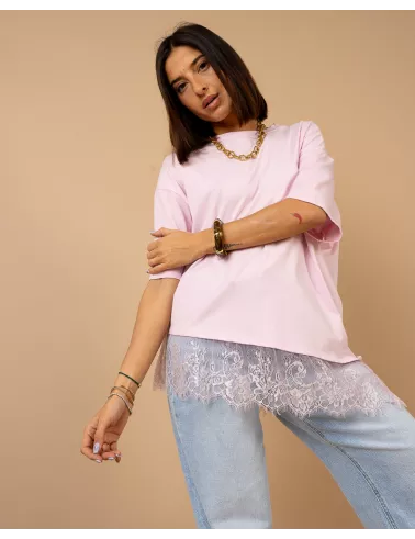 T-shirt dentelle