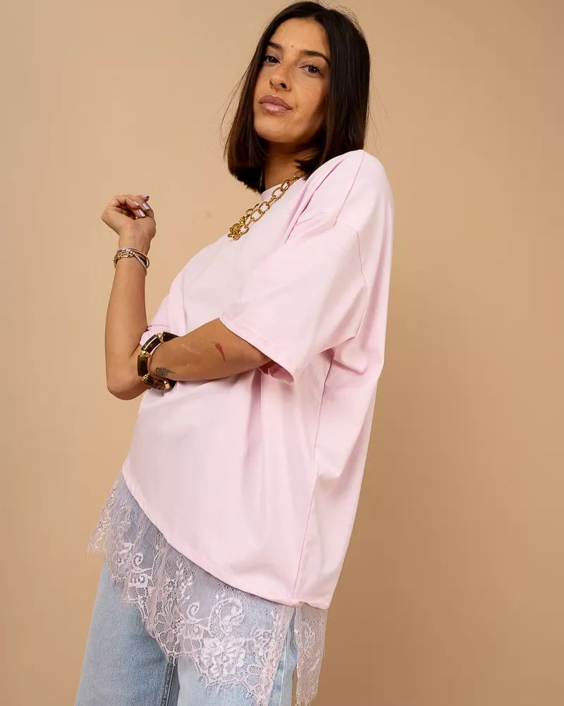 T-shirt dentelle