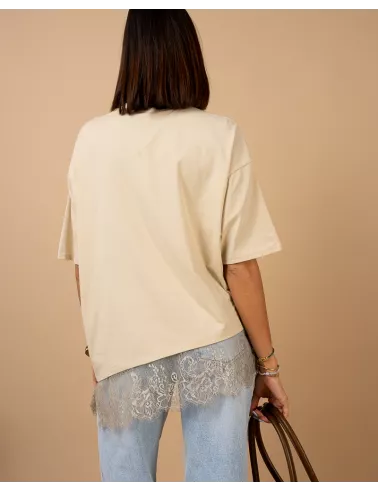T-shirt dentelle
