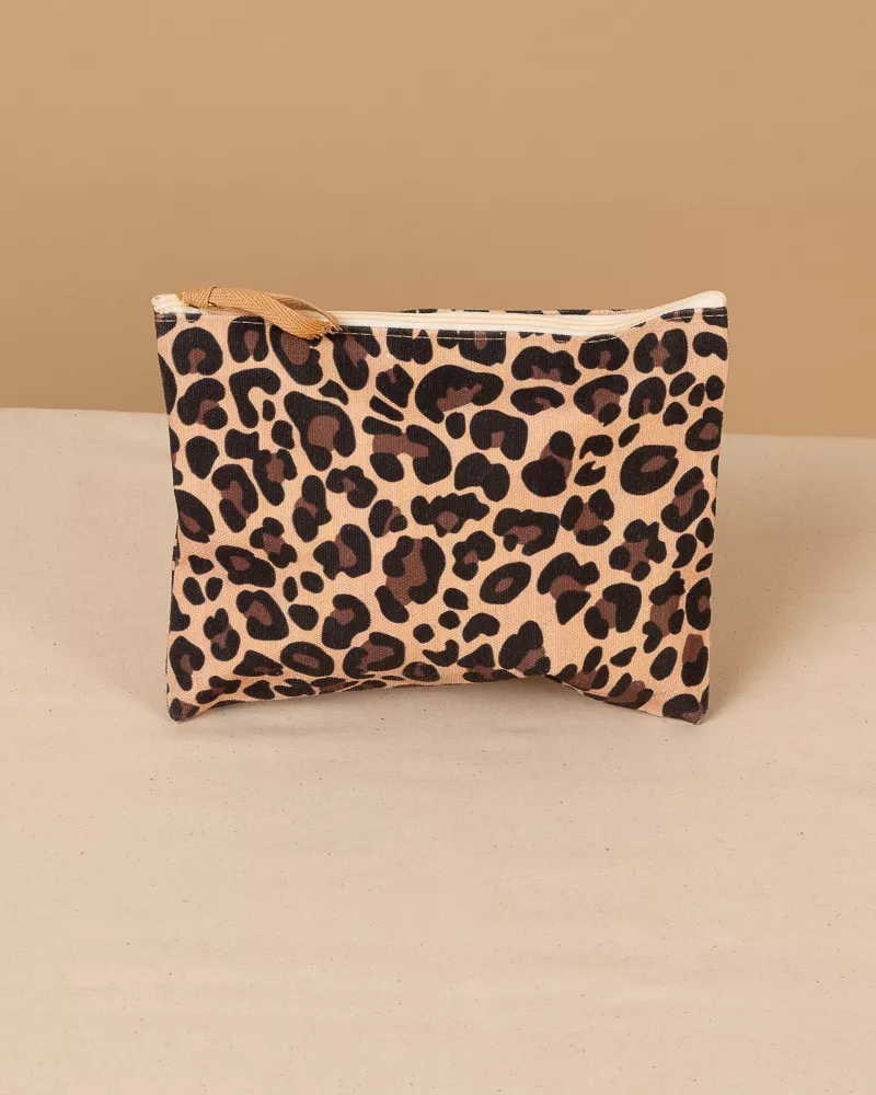 Pochette imprimé léopard