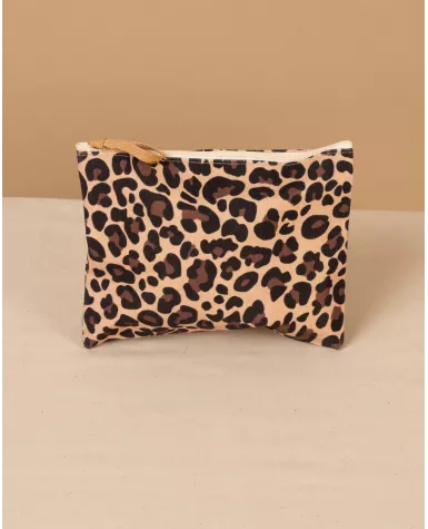 Pochette imprimé léopard