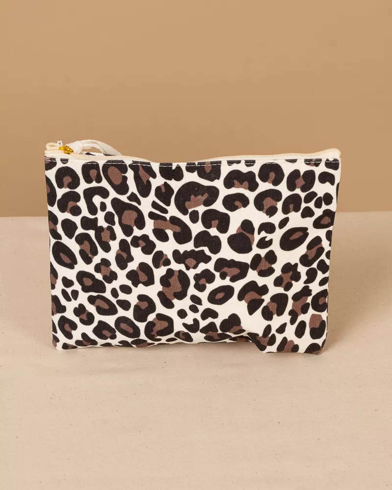 Pochette imprimé léopard