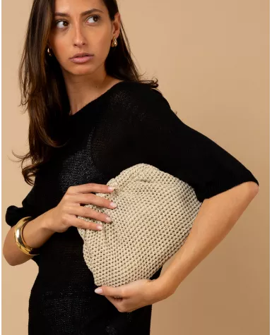Top oversize maille