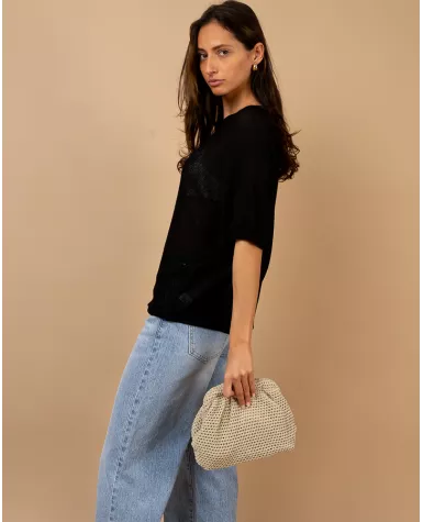 Top oversize maille