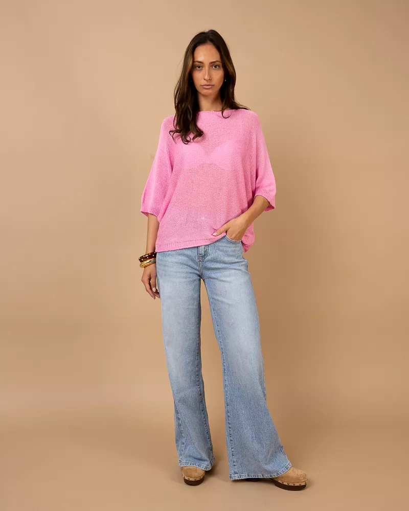 Top oversize maille