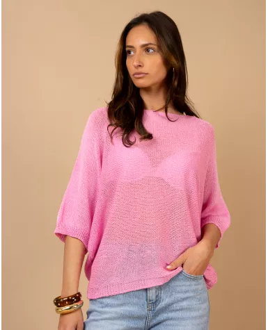 Top oversize maille