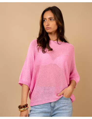 Top oversize maille