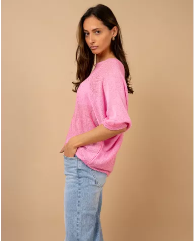 Top oversize maille