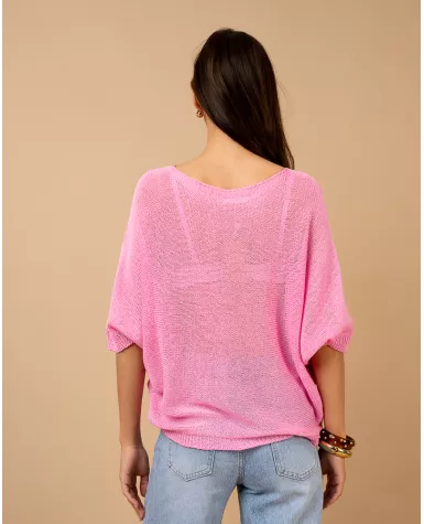 Top oversize maille