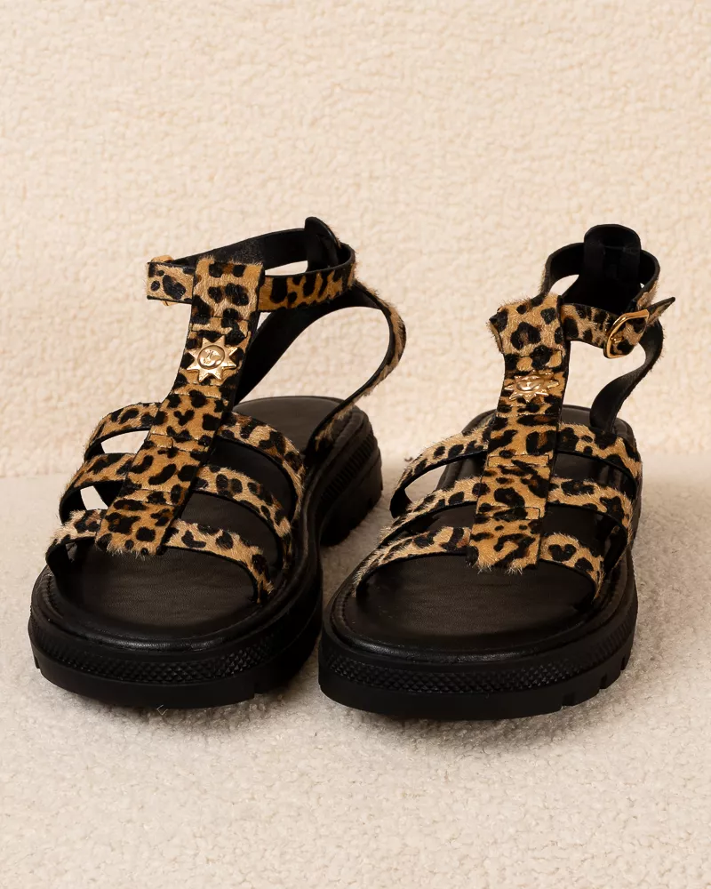 Sandales léopard