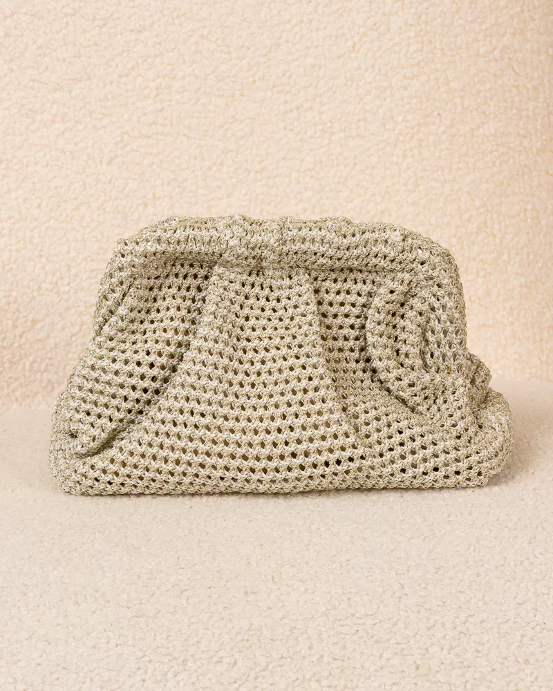 Sac pochette lurex