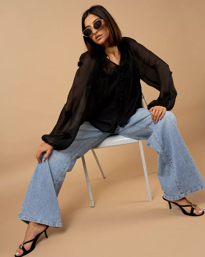 Blouse fleurs fluide