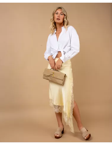Jupe asymétrique dentelle