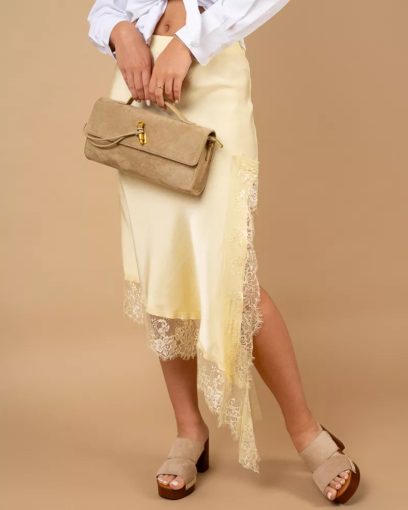 Jupe asymétrique dentelle