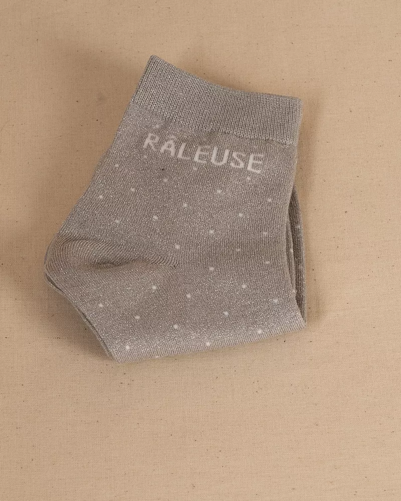 Chaussettes pois message