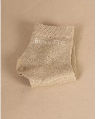 Chaussettes lurex message