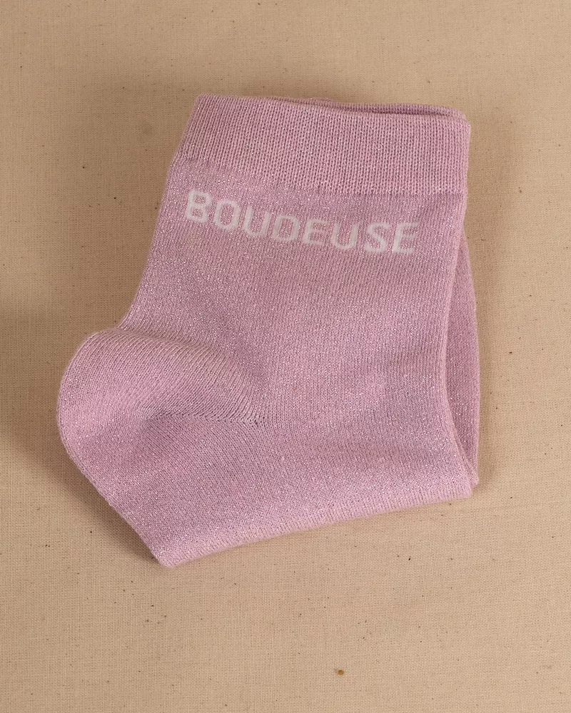 Chaussettes lurex message