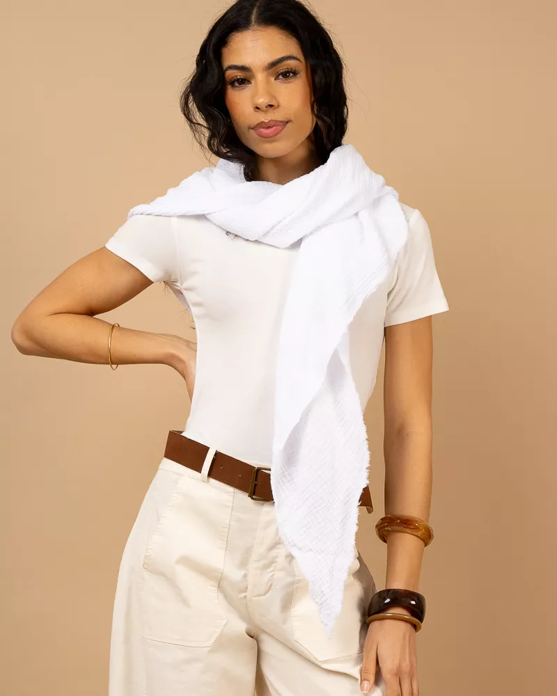 Foulard gaze de coton