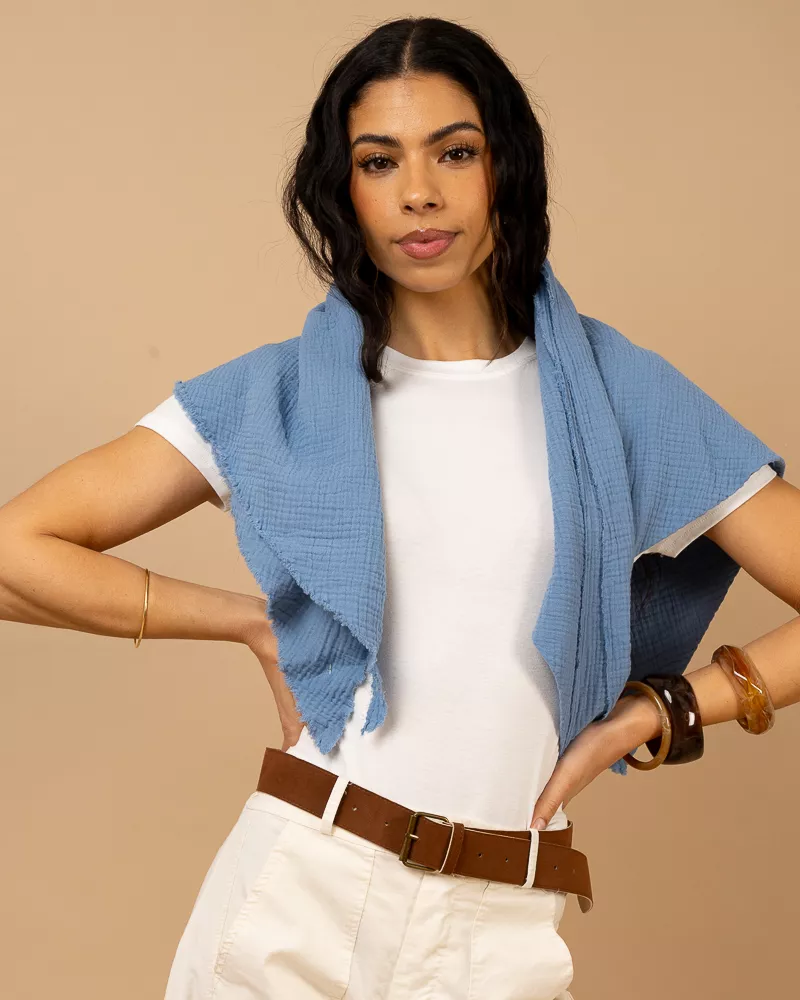 Foulard gaze de coton