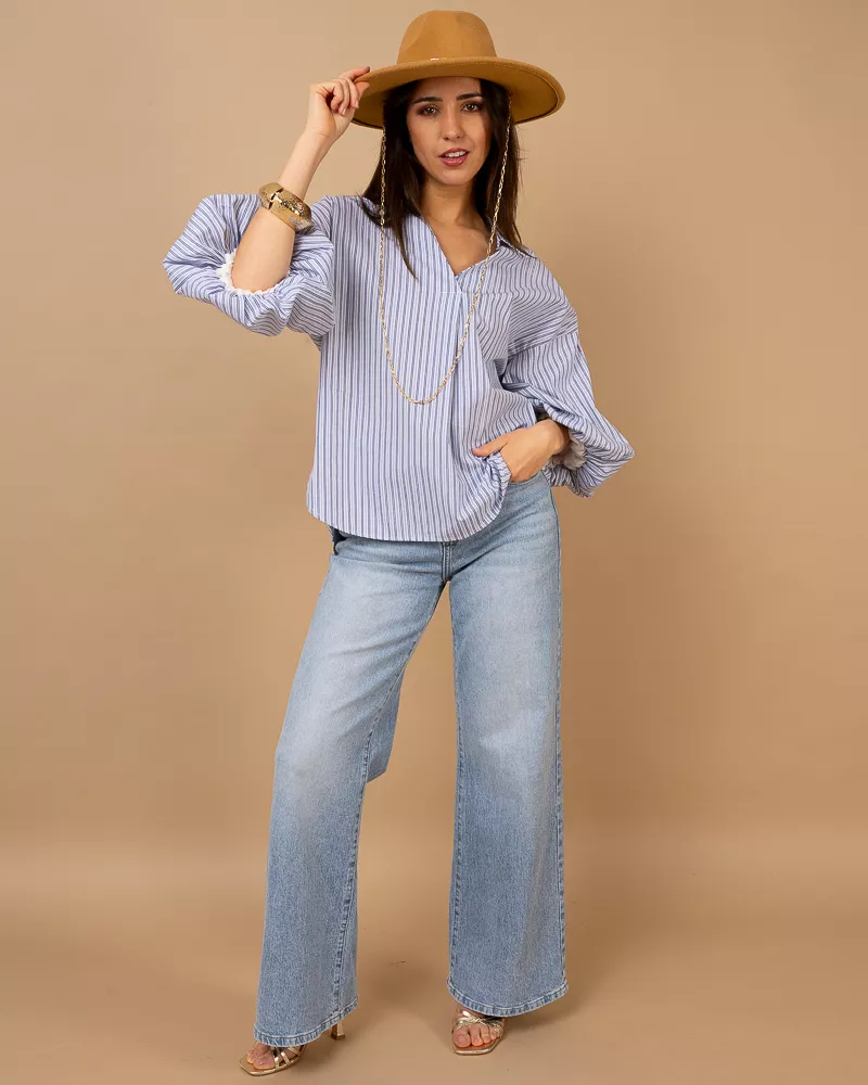 Chemise manches boules