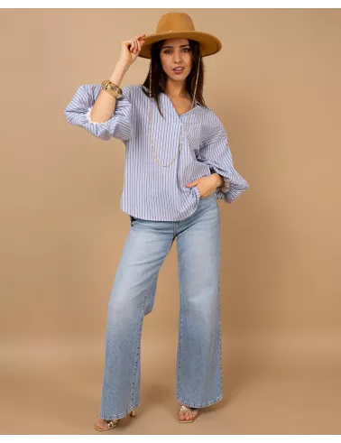 Chemise manches boules