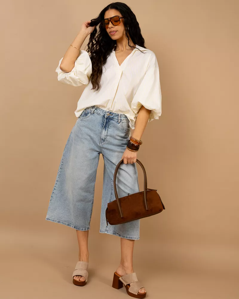 Chemise manches boules