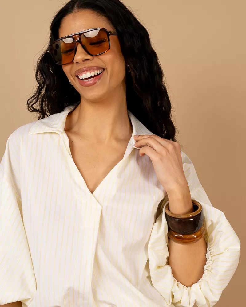 Chemise manches boules