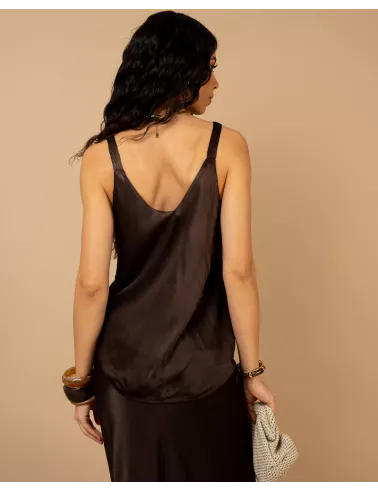 Débardeur effet satin