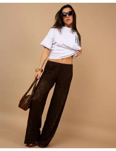 Pantalon dentelle