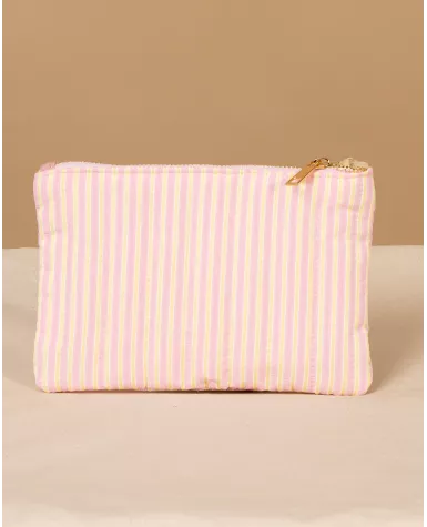 Pochette rayée amour