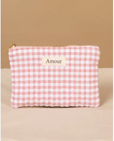 Pochette vichy amour