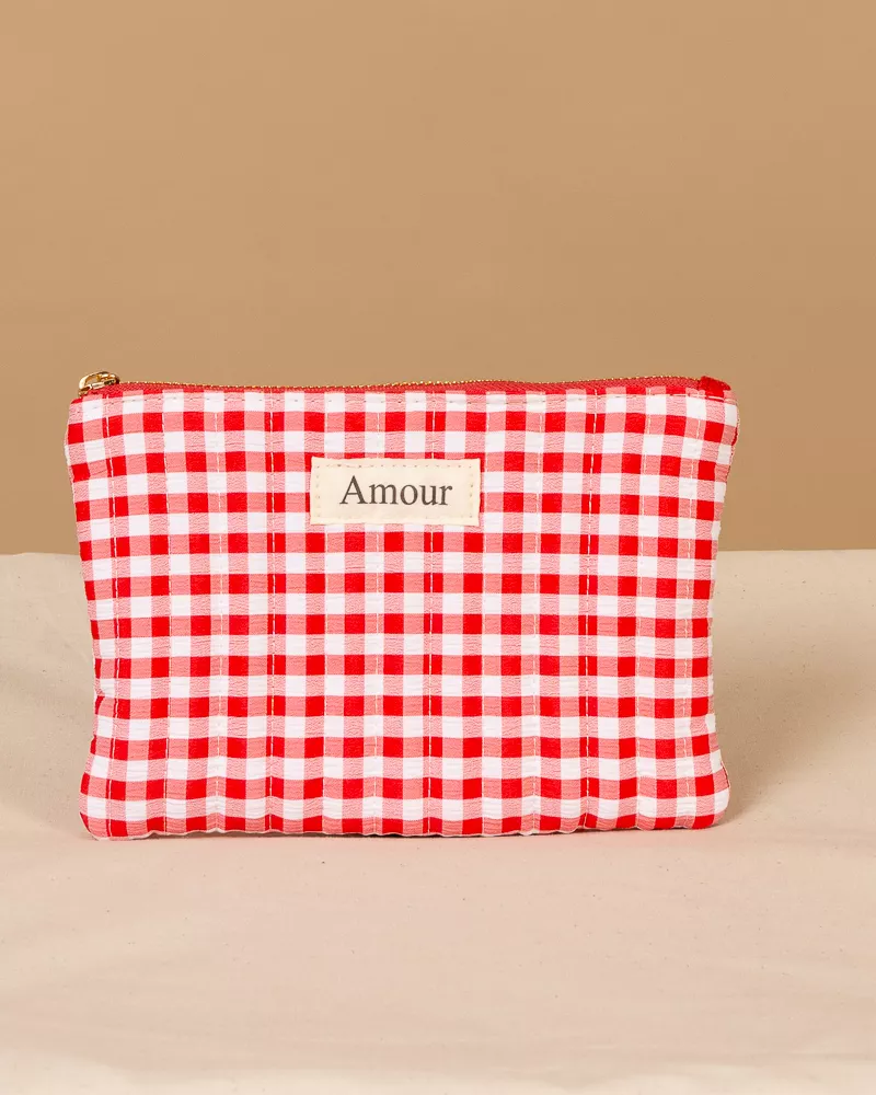 Pochette vichy amour