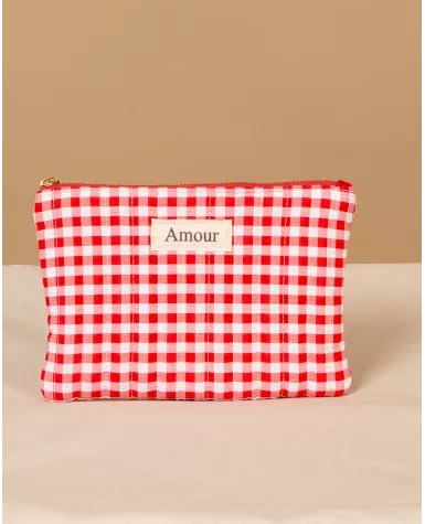 Pochette vichy amour