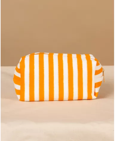 Pochette rayée éponge