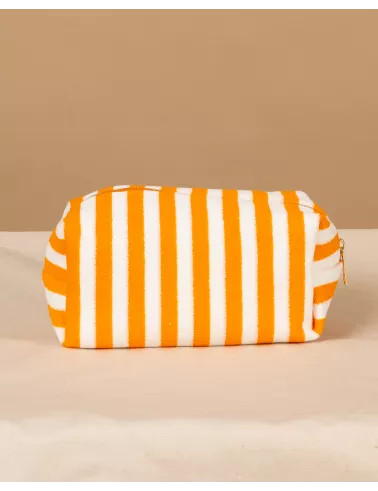 Pochette rayée éponge